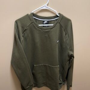 Nike Men's Olive Green Sweater